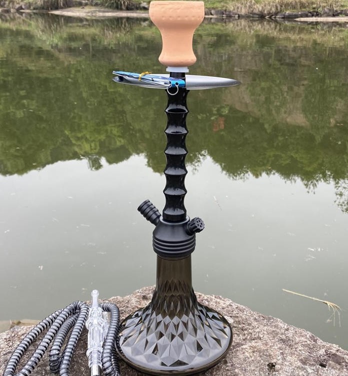 aluminum black hookah AL-BL02