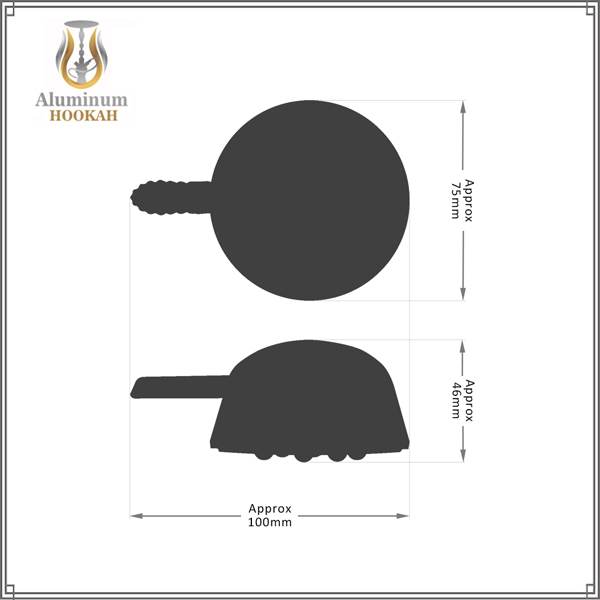 hookah chicha accessories grinding single handle hookah-Heat-Management-wholesale nest hookah bowl