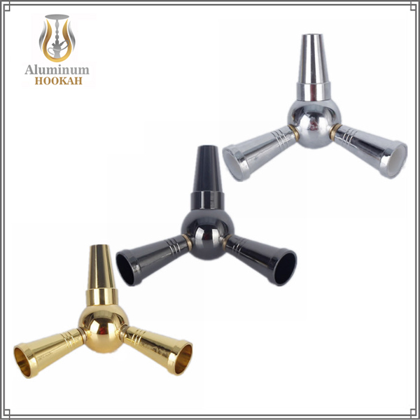 factory wholesale shisha shunt two sub-suction chicha hookah shisha hose adapter