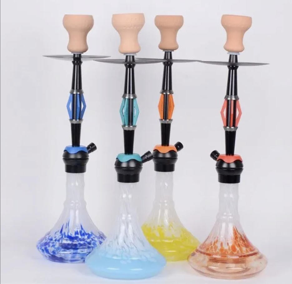 aluminum orange hookah AL-OR04