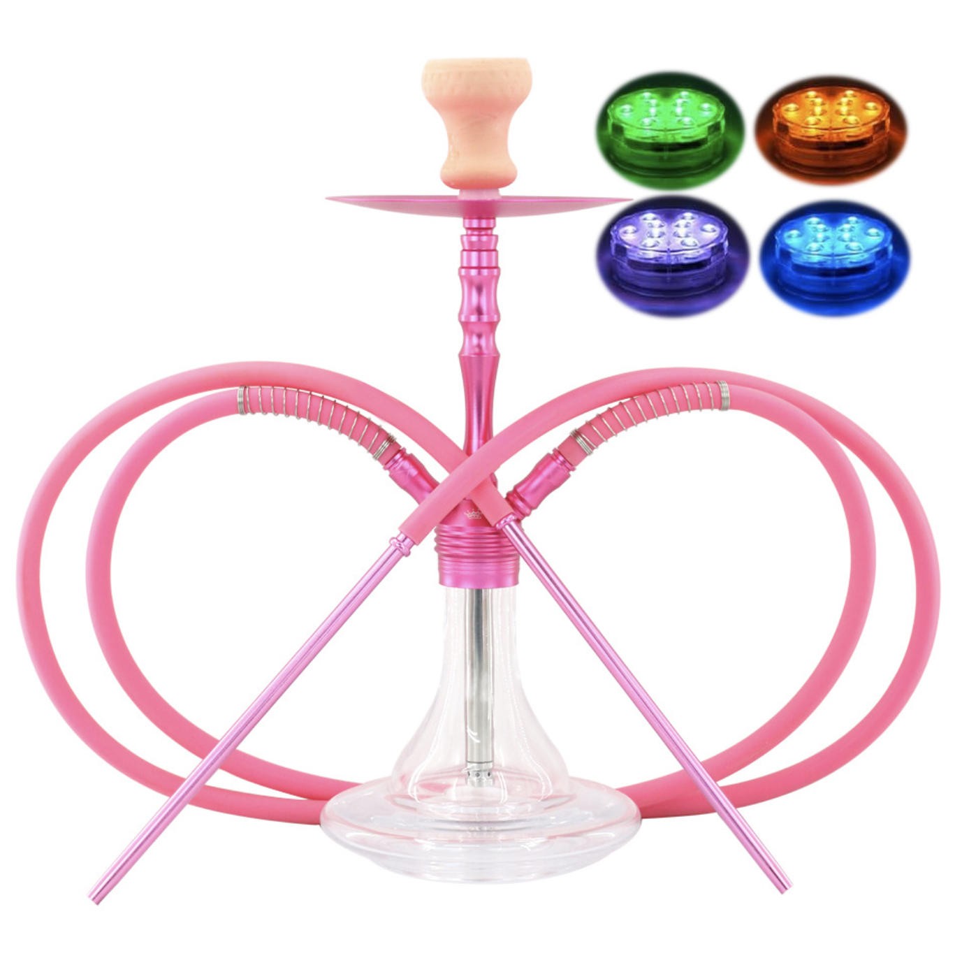 aluminum pink hookah AL-CP05