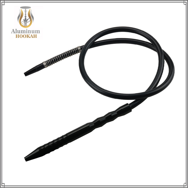 factory wholesale hookah accessories shisha hose spring aluminum hookah handle silicone hookah hose