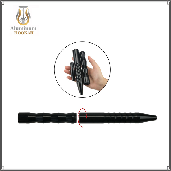 factory direct sales custom narguile accessories aluminum alloy hookah handle for shisha silicone hose