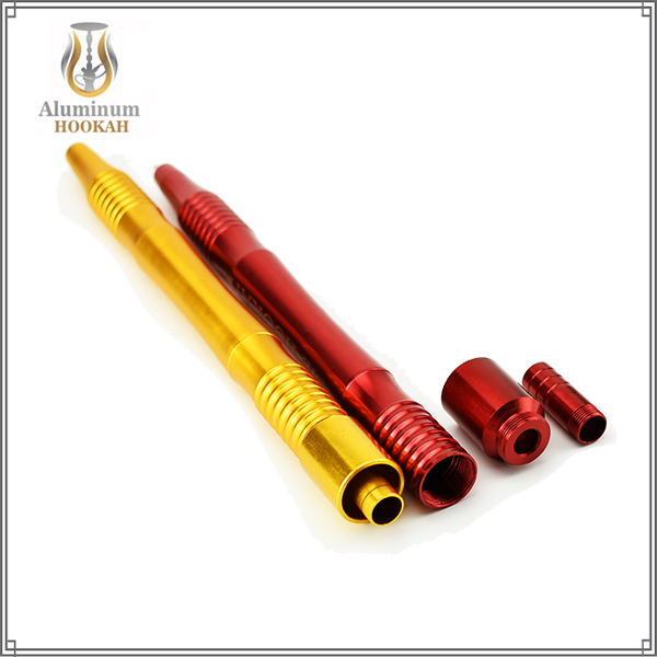 High quality aluminium hookah handle shisha hookah silicone hose Metal Mouthpiece
