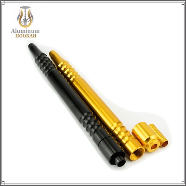 High quality aluminium hookah handle shisha hookah silicone hose Metal Mouthpiece