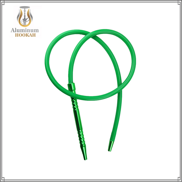 factory wholesale shisha accessories narguile pipes aluminum chicha handle silicone hookah hose