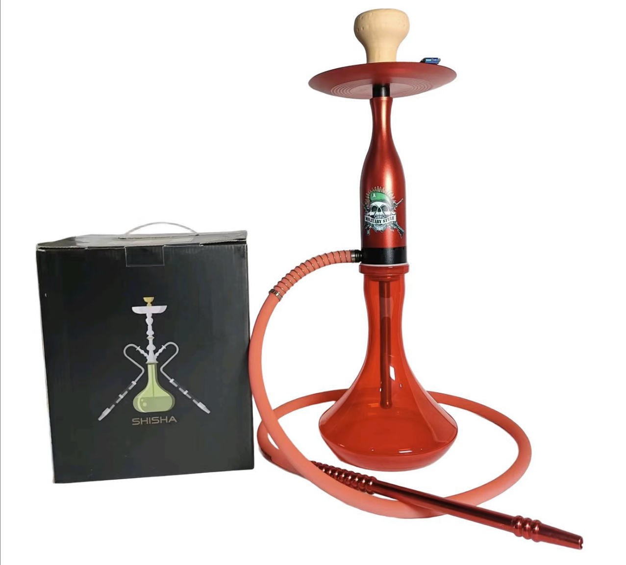 aluminum red hookah AL-RE03